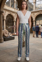 Load image into Gallery viewer, Uptown Leopard Flare Leg Pant

