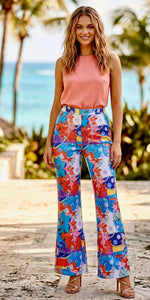 Load image into Gallery viewer, Calypso Get-Away Sequin Flare leg Pant
