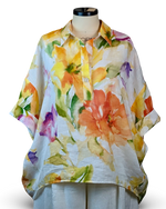 Load image into Gallery viewer, Watercolor Floral Pop Over Top
