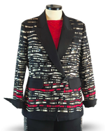 Load image into Gallery viewer, A Dash of Red  Graphic Blazer
