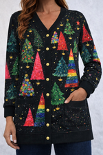 Load image into Gallery viewer, Christmas Tree Bonanza Cardigan

