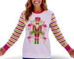 Load image into Gallery viewer, Flamingo Christmas Party Top
