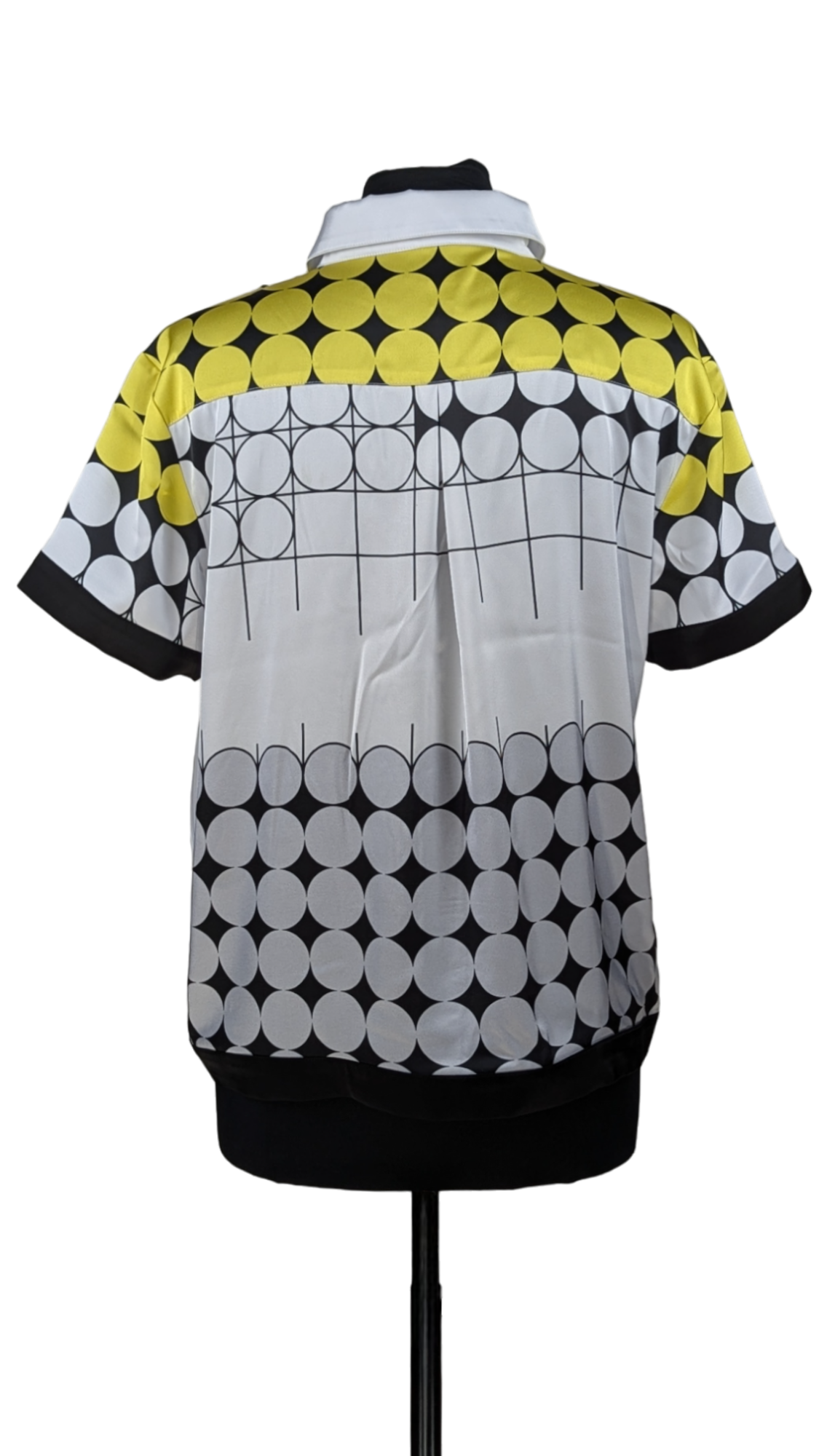 Dot Sensation Charmeuse Camp Shirt