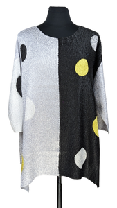 Dot Sensation Color-Blocked Tunic