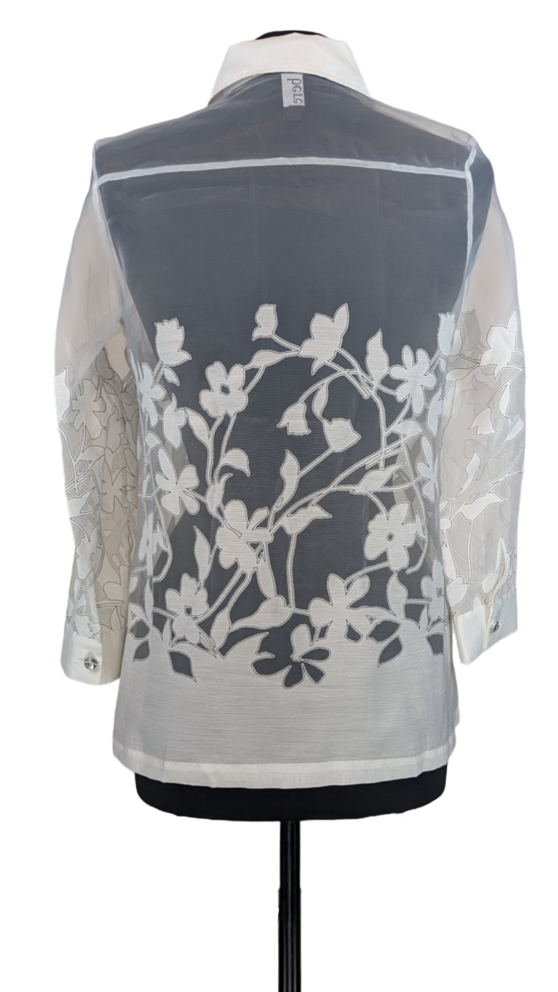 Floral Placement Burnout Shirt