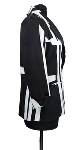 Mod Black & White Blazer