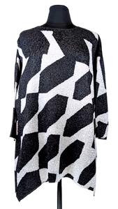 ZIGZAG MIRAGE CRINKLE TOP
