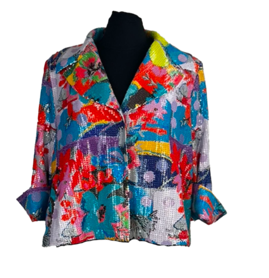 Calypso Get-Away Sequin swing jacket