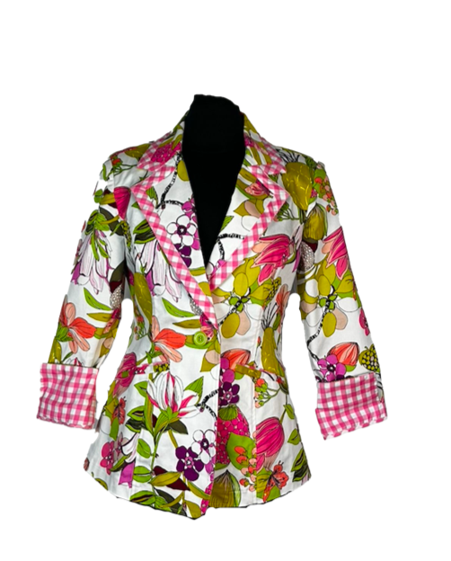 Garden Paradise one button blazer