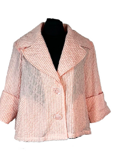 Pink Pucker (Novelty Airy Jacquard)