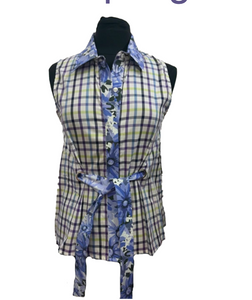 Multicolor Plaid Sleeveless