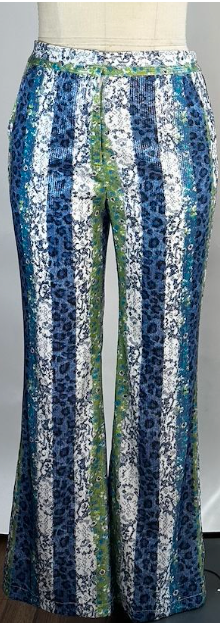 Uptown Leopard Flare Leg Pant