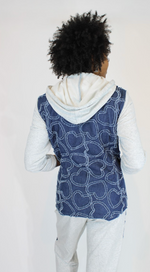 Load image into Gallery viewer, Hearts of Denim &amp;. French Terry Mixed Blazer
