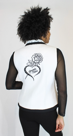 Load image into Gallery viewer, BONJOUR PARIS EMBELLISHED VEST

