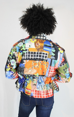 Load image into Gallery viewer, Bright Blooms Utility Jacket
