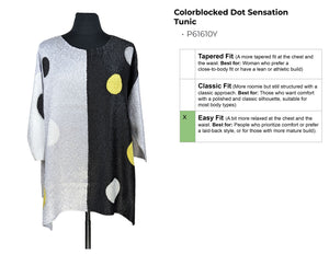 Dot Sensation Color-Blocked Tunic