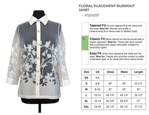 Floral Placement Burnout Shirt