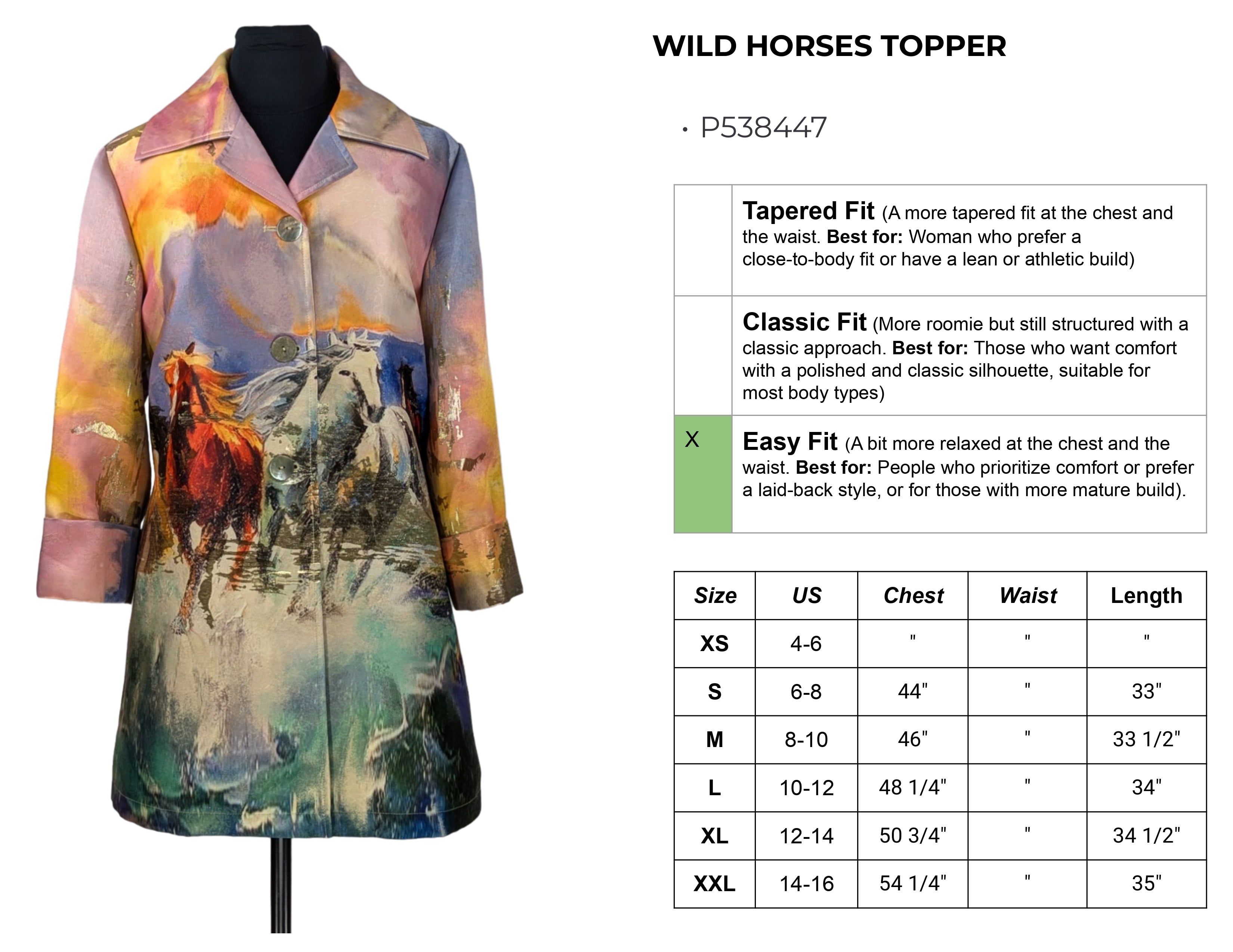 Wild Horses Topper