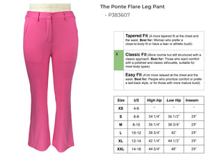 The Ponte Flare Leg Pant