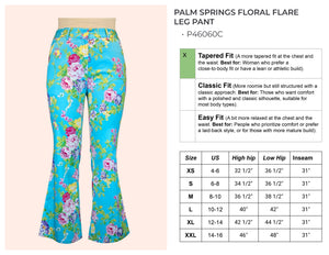 Palm Springs Floral Flare Leg Pant