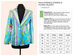 Load image into Gallery viewer, Palm Springs Striped &amp; Floral Blazer
