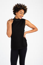 Load image into Gallery viewer, Bejewelled Neck Sleeveless Sweater
