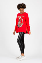 Load image into Gallery viewer, Merry Glam Girl Top RED
