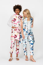 Load image into Gallery viewer, Artistic Brush Cigarette Pant Blue Multi
