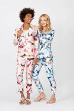 Load image into Gallery viewer, Artistic Brush Cigarette Pant Blue Multi
