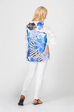 Load image into Gallery viewer, Tropic Lace Tunic Blue
