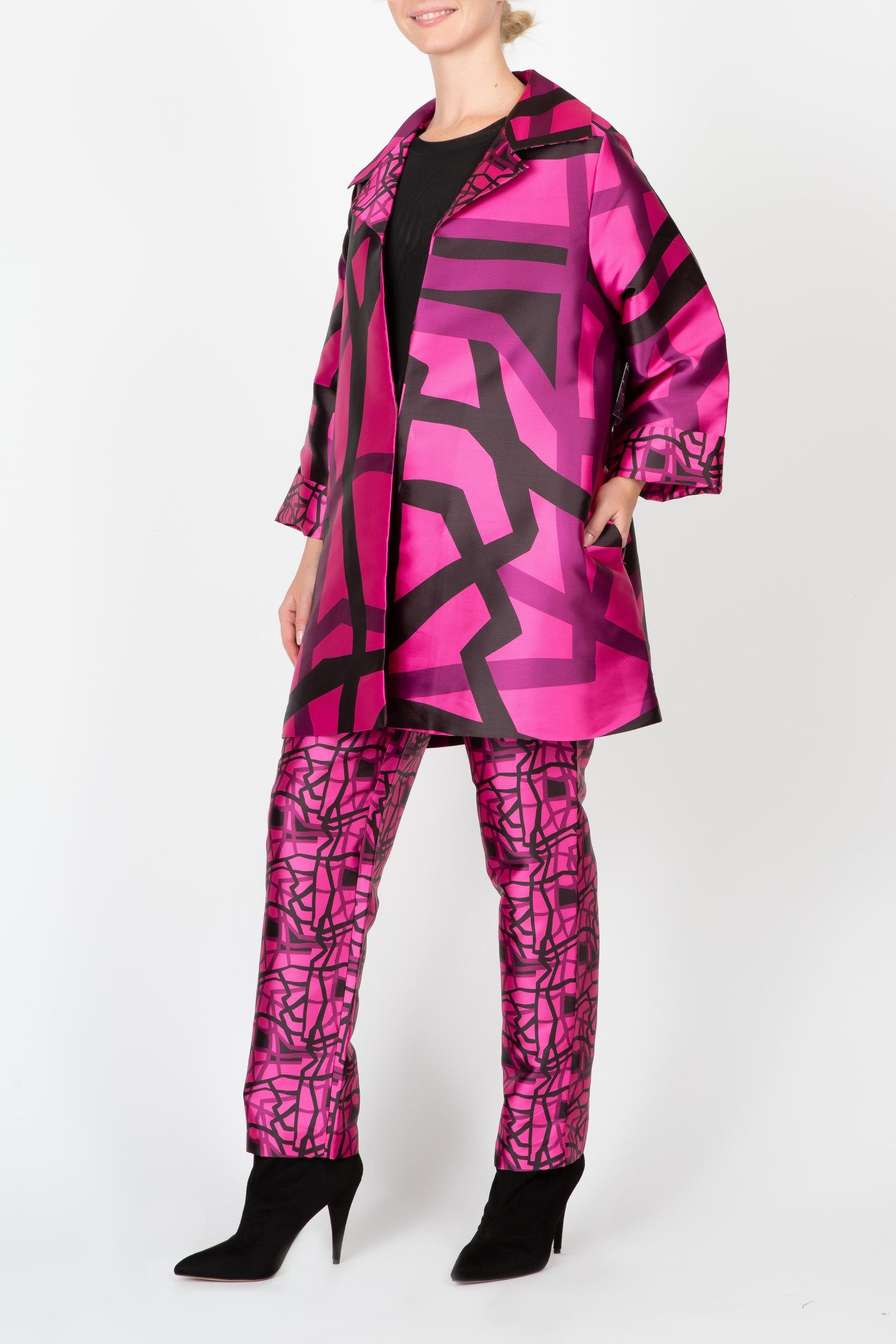 Bold Lines Topper multi/pink