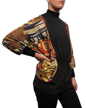 Load image into Gallery viewer, Abstract Animal Mix Dolman Sleeve Top
