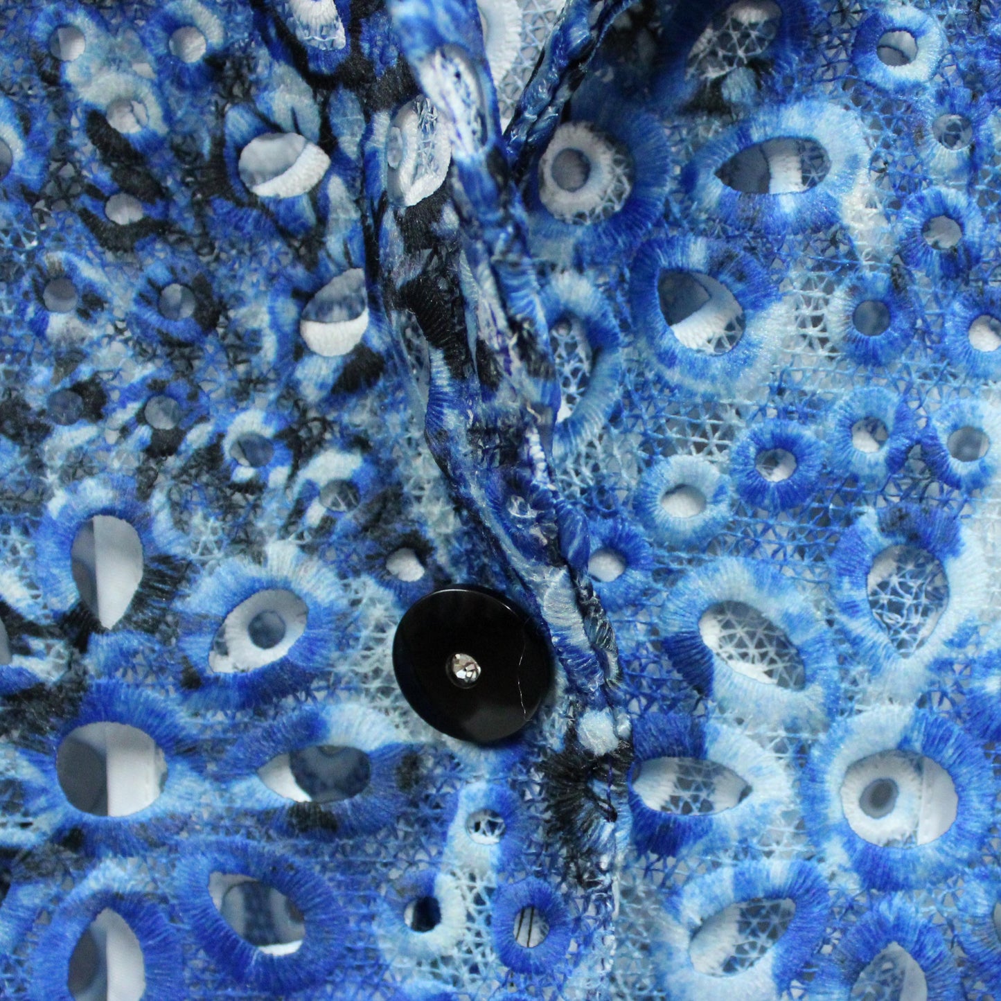 Blue Leopard Lace Blazer